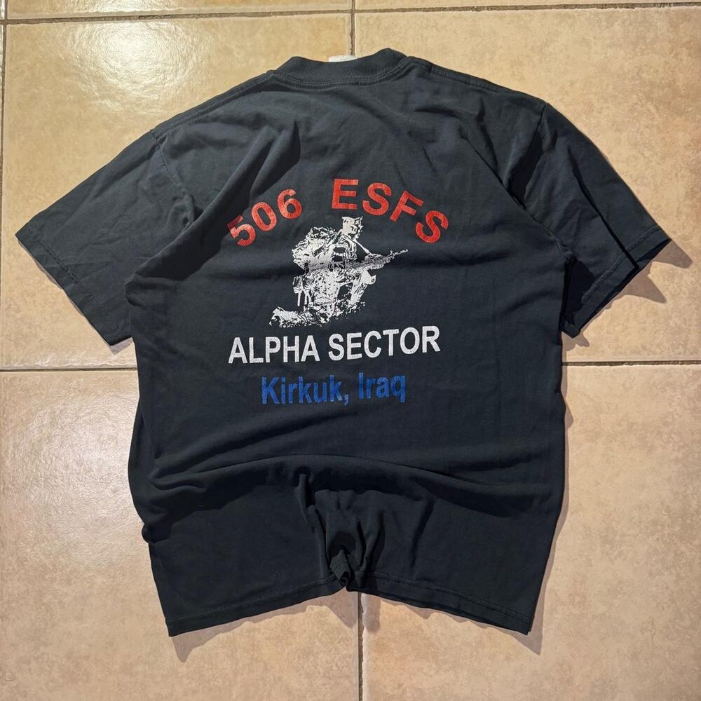 Black vintage 90s alpha sector tee Size M in Mens